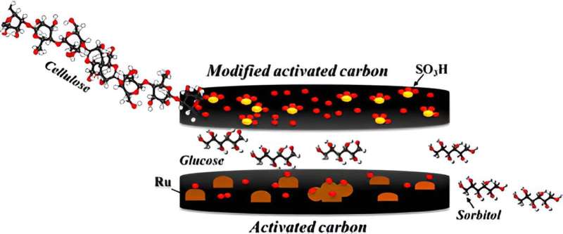 Researchers unveil a novel tandem catalyst approach to selectively convert biomass waste into valuable chemicals, marking a significant step towards sustainable biofuel production. Credit: Department of Inorganic Chemistry and Materials Institute, Faculty of Sciences, University of Alicante Advancing green chemistry: Tandem catalyst for efficient biomass conversion