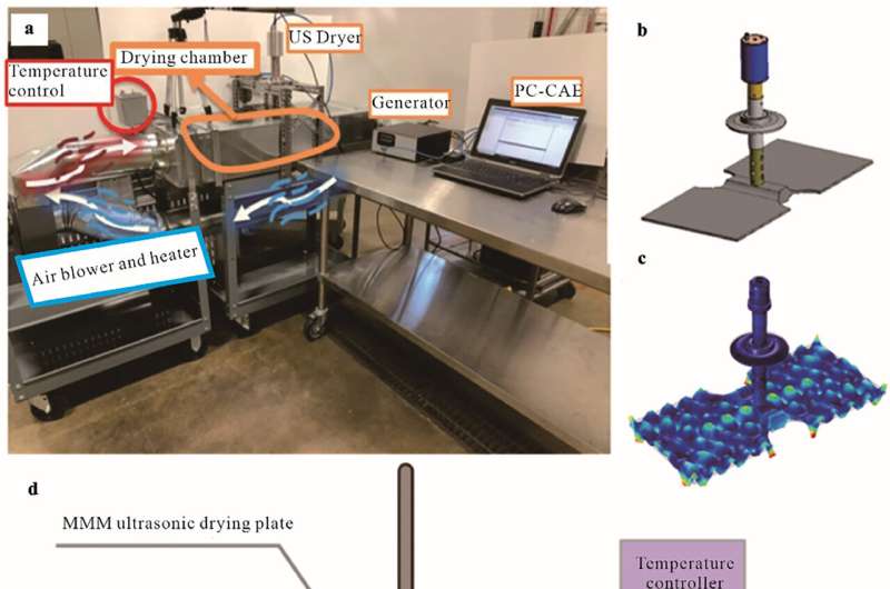 A new ultrasonic drying method enhances efficiency and sustainability in the production of cellulose nanocrystals (CNCs). Credit: Department of Food Science and Human Nutrition, University of Illinois Urbana-Champaign Ultrasound technology accelerates drying of renewable cellulose nanocrystals
